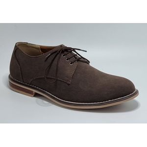 TOMSHOES - Heren Schoenen - Heren Veterschoenen - Nette Schoenen - Suède - Bruin - Maat 43