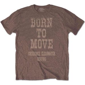 Creedence Clearwater Revival - Born To Move Heren T-shirt - L - Bruin