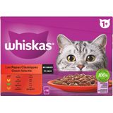 4x Whiskas Classic Selectie Adult in Saus Multipack 12 x 85 gr