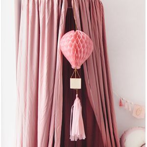Partydeco - Honeycomb decoratie ballon roze