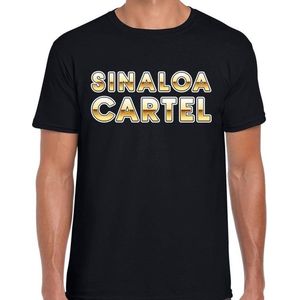 Drugscartel Sinaloa Cartel t-shirt -zwart voor heren - drugskartel maffia / gangster verkleedshirt / outfit XXL