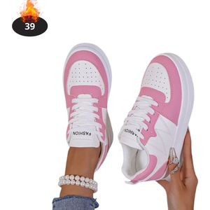 Livano Schoenen Dames - Sneakers - Comfortabel - Sportief - Casual - Volwassen - Roze - Maat 39