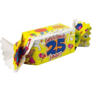 Kado/Snoepverpakking nieuw - 25 jaar