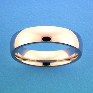 Gerhodineerd Zilver Ring A301 - 5 Mm Zonder Steen 1315016