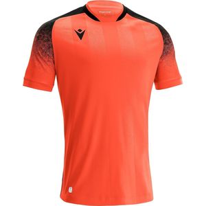 Macron Alioth Shirt Korte Mouw Heren - Oranje / Zwart | Maat: 3XL