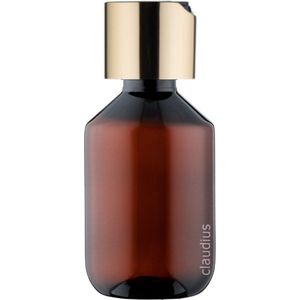 Lege Plastic Fles 250 ml PET - Amber - met gouden klepdop - set van 10 stuks - navulbaar - leeg
