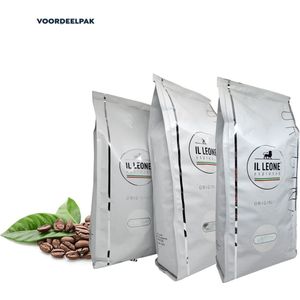 Italiaanse Espressobonen - Il Leone Espresso Nero Forte - Voordeelverpakking 3 x 1 KG