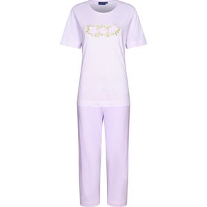 Pastunette - Blossoms - Dames Pyjamaset - Paars - Katoen - Maat 48