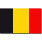 België Vlag - 90 x 150 cm - Zwart / Geel / Rood