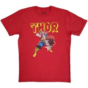 Marvel Thor - Hammer Distressed Heren T-shirt - 2XL - Rood
