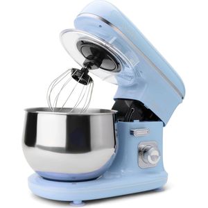 Krachtige Keukenmixer Met Mengkom - Deegmachine - Keuken Robot - Transparante Spatdeksel - Handmixer - 1100 Watt - Snelheid Regelbaar Met Draaiknop