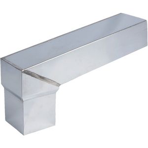 HWA Zink Vierkant Stadsuitloop 60 x 100 mm | 100 x 100 mm