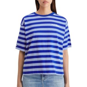 Scotch & Soda STRIPED CROPPED T-SHIRT Dames T-Shirt - Maat XL