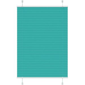 vidaXL - Plissé - rolgordijn - 100x100 - cm - stofbreedte - 99,4cm - petrol - groen