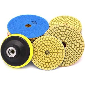 10Pcs wet-dry Diamond Polishing Pads Stone Grinding Disc - Accessories for Granite, Marble, Ceramic Tile - BE-TOOL .