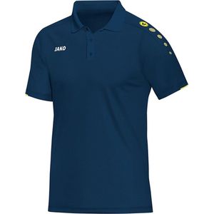 Jako Polo Classico Nacht Blauw-Citroen Maat S