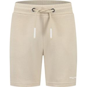 Ballin Amsterdam - Jongens Slim fit Shorts Sweat - Sand - Maat 16