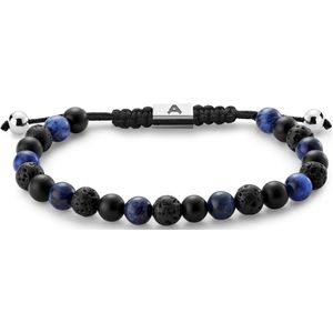 Arkai - Heren - Edelsteen Armband - Zwarte Onyxsteen - Zwart