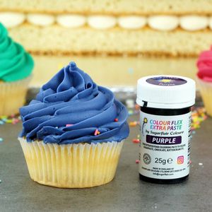 Sugarflair Colourflex Extra Paste Voedingskleurstof - Pasta - Paars - 25g