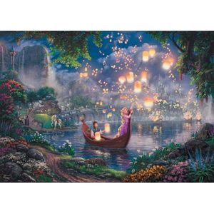 Schmidt Spiele 59480 Disney Rapunzel Thomas Kinkade Repelsteeltje Jigsaw Puzzle, Multi-Colour, 1000 stukjes