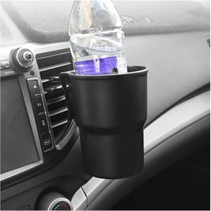 Multifunctionele Bekerhouder voor Auto met Deurmontage - Universele Flessenhouder met Ventilatieclip in Zwart