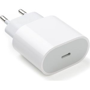 S&C - USB-C adaptor usb lader wandlader tussen stuk kopje oplader stekker snellader origineel 20 watt