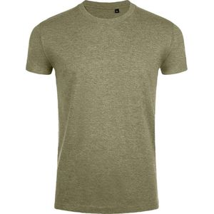 SOLS Heren Imperial Slim Fit T-Shirt met korte mouwen (Heide Khaki)