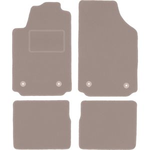 Beige veloursmatten voor: Audi A2 hatchback (2000-2005)