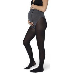 Bonnie Doon Zwangerschaps Panty 70 Denier maat S/M Zwart - Dames Panty - Maternity - Zwangerschapspanty - Uitstekend Draagcomfort - Verstevigde Buik Band - Extra Katoen - Snijdt Niet - Black - BP201906.101