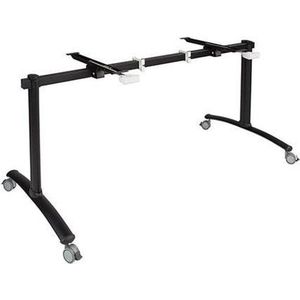 Verrijdbare klaptafel Perudo breed 140CM diep 80CM bladkleur Robson Eiken framekleur Wit (RAL9010)