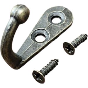 MGM Trading - set van 20 antieke garderobehaken, handdoekhaken, kledinghaken, wandhaken in antiek messing bronzen design, vintage landhuis retro, 30 x 12 mm