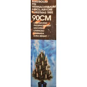 Lichtgevende kerstboom 90 cm - met sfeerkaarsjes