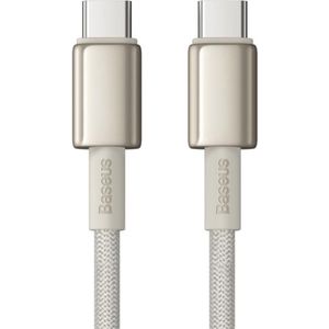 Baseus - Tungsten - Gold USB-C/USB-C 100W 2m kabel - goud