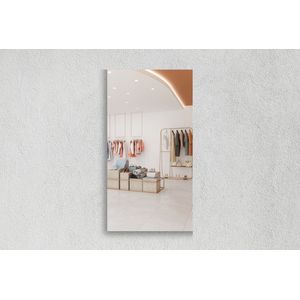 Rechthoekige Spiegel - Passpiegel - Verzilverd - 40 X 50 cm - Dikte: 4 mm - In Nederland Geproduceerd - Excl. Montageset - Top Kwaliteit Wandspiegel Zonder Lijst