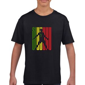 SIUUU Kinder shirt met tekst- Kinder T-Shirt - Zwart - Maat 146 - T-Shirt leeftijd 11 tot 12 jaar - Grappige teksten - Cadeau - Shirt cadeau - SIUUU -R7 - Ronaldo - verjaardag -