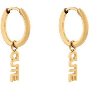 Essentialistics - Oorbellen minimalistisch cute - Goud - Stainless steel (verkleurt niet) - Kliksluiting