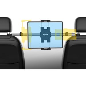 Tablethouder voor Hoofdsteun in de auto - Schokbestendig - iPad Pro 9.7 10.5 12.9 - Autohouder voor iPhone 12 Pro Max 11 XS XR - 4-129 inch Tablet Smartphone
