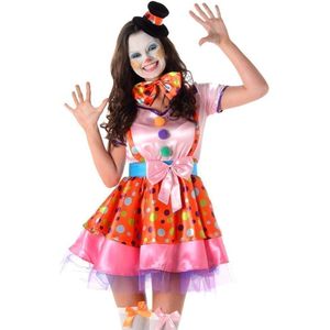 Karnival Costumes Clown Kostuum Carnaval Kostuum Dames Verkleedkleding Carnavalskleding Dame s- XS - Roze
