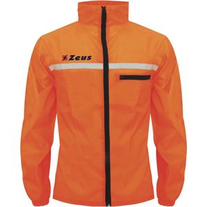 Sportief regenjack, K-WAY RUNNER Zeus, Hardlopen regenjas, Fluo Oranje, maat S