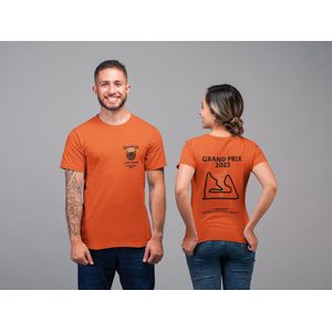 Dutch Lion Legion - Tshirt Formule 1 Racing - Oranje T-shirt - T-Shirt Vrouw - Shirt Grand Prix Bahrein - Bahrein International Circuit - maat S
