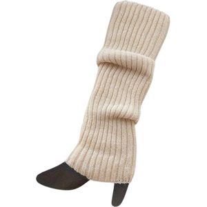Bovista Beenwarmers - Dames - Overknee - Ballet - Wol - Kniekousen - Leg Warmers - Warm - Beige