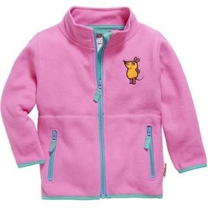 Playshoes - Fleece jas voor kinderen - Muis - Roze - maat 104cm