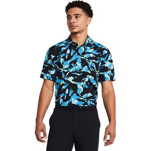 UA Playoff 3.0 Polo/Rigid Layers-Black / Capri / Black