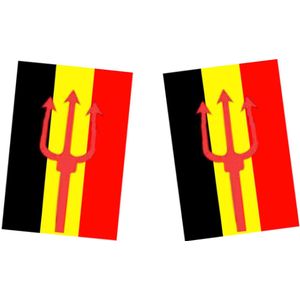 Vlaggenlijn EK/WK Voetbal Rode Duivels België 8 meter