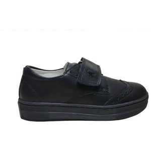 Naturino mt 38 grote velcro oxford lederen schoenen Horatio zwart