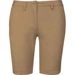 Kariban Dames chino bermudashorts K751 - Camel - 36 NL (38 FR)