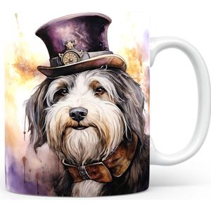 Mok met Engelse herdershond Beker voor koffie of tas voor thee, cadeau voor dierenliefhebbers, moeder, vader, collega, vriend, vriendin, kantoor
