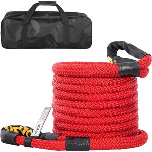 VEVOR 910cm Reddingstouw, Sleepkabel ,et Draagtas ,Rood