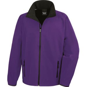 Result Printable Soft Shell Jacket RT231 - Purple/Black - L