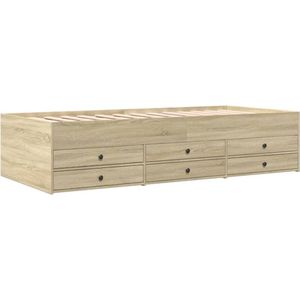 vidaXL-Slaapbank-met-lades-100x200-cm-bewerkt-hout-sonoma-eikenkleurig